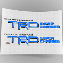 TRD Supercharged Vinyl-Aufkleberpaar für Seitenflächen von Toyota Trucks_2
