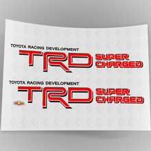 TRD Supercharged Vinyl-Aufkleberpaar für Seitenflächen von Toyota Trucks_4
