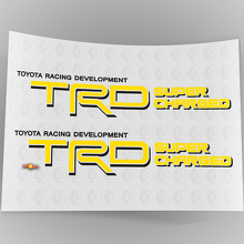 TRD Supercharged Vinyl-Aufkleberpaar für Seitenflächen von Toyota Trucks_5