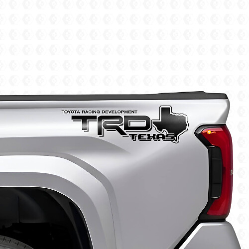 TRD-Stil Texas-Karten-Seitenaufkleber-Set für Toyota Trucks