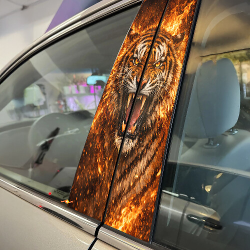 FeuerTiger Türpfosten Vinyl-Aufkleberset_1