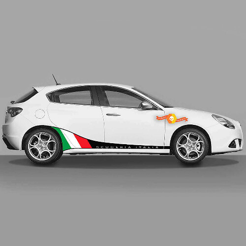Scuderia Italia Flaggen-Seitenstreifen Vinyl-Aufkleber-Set für Alfa Romeo_1