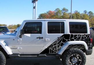 Jeep Wrangler 2 Door und unbegrenzte Spider Web Stripe Graphics