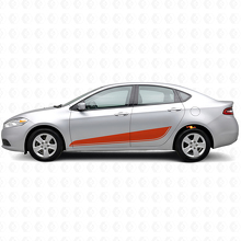 Unterer Umriss-Streifen Seiten-Vinyl-Aufkleber-Set für Dodge Dart_4