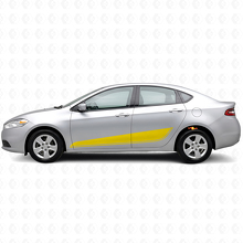 Unterer Umriss-Streifen Seiten-Vinyl-Aufkleber-Set für Dodge Dart_5