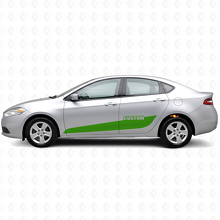Individuelles Schriftzug Seitenwagenstreifen Vinyl-Aufkleberset für Dodge Dart_3