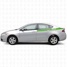 Turbo Style hintere Seitenstreifen Vinyl-Aufkleber-Set für Dodge Dart 2013+_3