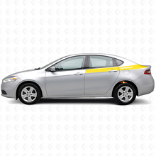 Benutzerdefinierte Schriftzüge Heckseitliche Streifen Vinyl-Aufkleber-Kit für Dodge Dart 2013+_5