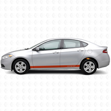 Individuelles Vinyl-Aufkleber-Kit für gerade Schwellerstreifen für Dodge Dart 2013+_4