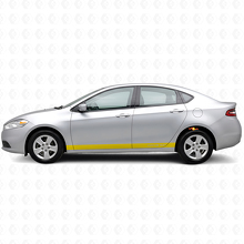 Individuelles Vinyl-Aufkleber-Kit für gerade Schwellerstreifen für Dodge Dart 2013+_5