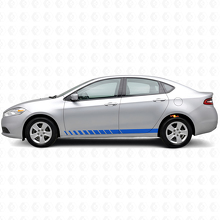 Strobe Style Schwellerstreifen Vinyl-Aufkleber Set für Dodge Dart 2013+_2