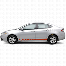 Strobe Style Schwellerstreifen Vinyl-Aufkleber Set für Dodge Dart 2013+_4