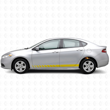 Strobe Style Schwellerstreifen Vinyl-Aufkleber Set für Dodge Dart 2013+_5