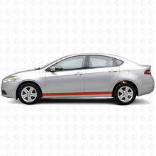 Gerade Türseiten-Streifen Vinyl-Aufkleber-Set für Dodge Dart_3