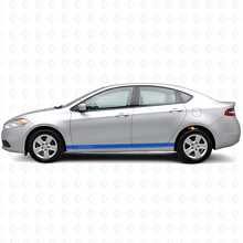 Benutzerdefiniertes Kontur-Türseitenstreifen Vinylaufkleber-Set für Dodge Dart_2
