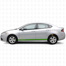 Benutzerdefiniertes Kontur-Türseitenstreifen Vinylaufkleber-Set für Dodge Dart_3