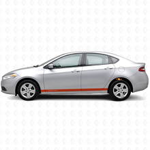 Benutzerdefiniertes Kontur-Türseitenstreifen Vinylaufkleber-Set für Dodge Dart_4
