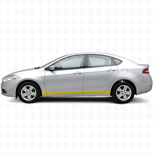 Benutzerdefiniertes Kontur-Türseitenstreifen Vinylaufkleber-Set für Dodge Dart_5