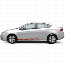 Racing-Stil Tür-Seitenstreifen Vinyl-Aufkleber-Set für Dodge Dart_4