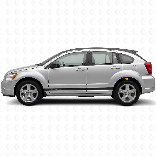 Individuelles Kontur-Seitenstreifen-Vinylaufkleber-Set für Dodge Caliber 2007+