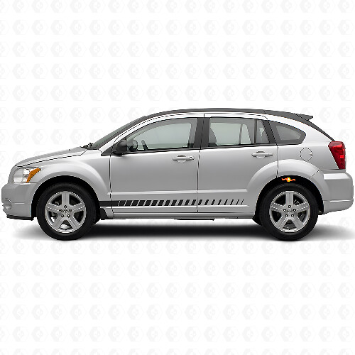 Racing Style Seitenstreifen Vinyl-Aufkleber Set für Dodge Caliber 2007+