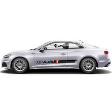 Seitlicher Vinyl-Aufkleber-Kit im Design der deutschen Flagge für Audi A5_2