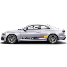 Seitlicher Vinyl-Aufkleber-Kit im Design der deutschen Flagge für Audi A5_5