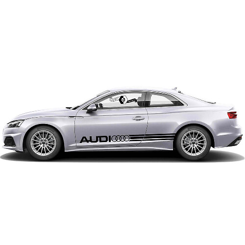 Marken-Seitennstreifen Vinyl-Aufkleber-Kit für Audi A5