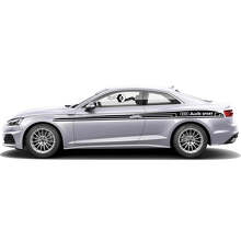 Marken-Seitenstreifen Vinyl-Aufkleber-Set für Audi A5_4