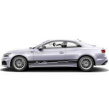 Branded Outline Seitenstreifen Vinyl-Aufkleberset für Audi A5_5