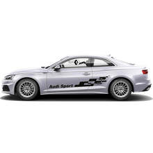 Audi Logo Seitliche Streifen Vinyl Aufkleber Set für Audi A5_2