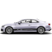 Audi Logo Seitliche Streifen Vinyl Aufkleber Set für Audi A5_5
