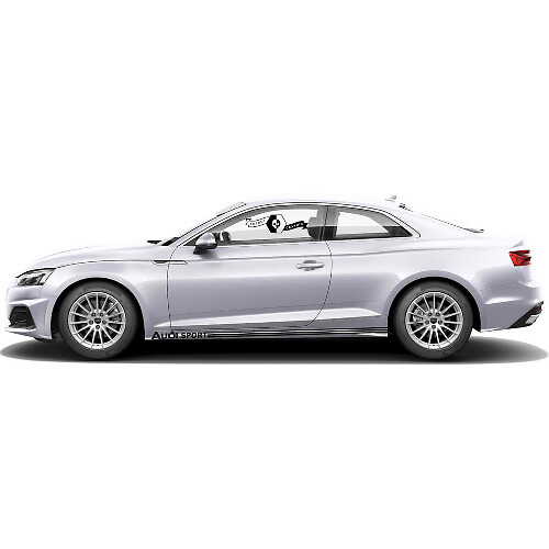 Audi Sport Seitenstreifen Vinyl-Aufkleber Set für Audi A5