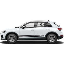 Q3 Logo Seitenstreifen Vinyl-Aufkleber Set für Audi Q3_3