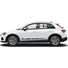 Marken-Stroboskop Seitenstreifen Vinyl-Aufkleber Set für Audi Q3_5