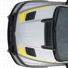 Hockeyschläger-Stroboskop-Stil Motorhauben-Vinylaufkleber-Set für Dodge Ram Sport 2019+_5