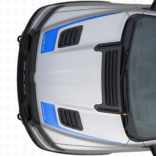 Hockeyschläger-Stil Custom Hauben-Vinyl-Aufkleberset für Dodge Ram Sport 2019+_2