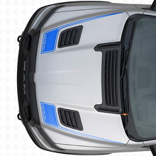 Outline Benutzerdefinierte Text Motorhaubenstreifen Vinyl-Aufkleber Set für Dodge Ram Sport 2019+_2