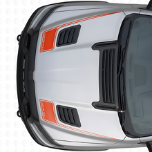 Outline Benutzerdefinierte Text Motorhaubenstreifen Vinyl-Aufkleber Set für Dodge Ram Sport 2019+_4
