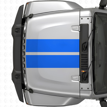 Doppelstreifen Vinyl-Aufkleber für Motorhaube für Jeep Wrangler 2007+_2
