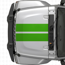 Doppelstreifen Vinyl-Aufkleber für Motorhaube für Jeep Wrangler 2007+_3