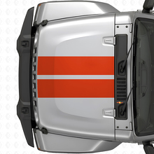 Doppelstreifen Vinyl-Aufkleber für Motorhaube für Jeep Wrangler 2007+_4