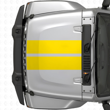 Doppelstreifen Vinyl-Aufkleber für Motorhaube für Jeep Wrangler 2007+_5