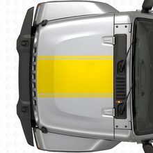 Zentraler Umriss Motorhauben-Streifen Vinyl-Aufkleber für Jeep Wrangler 2007+_5