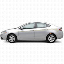 Strobe Umriss Seitenstreifen Vinyl Aufkleber Set für Dodge Dart 2013+_5