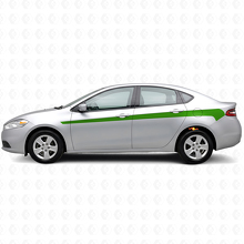 Akzent-Seitenstreifen Vinyl-Aufkleber Kit für Dodge Dart 2013+_3