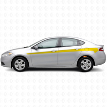 Akzent-Seitenstreifen Vinyl-Aufkleber Kit für Dodge Dart 2013+_5