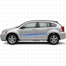 Strobe Design Seitenstreifen Vinyl-Aufkleber Set für Dodge Caliber 2007+_2
