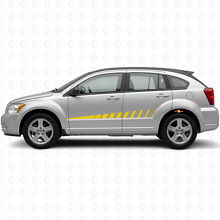 Strobe Design Seitenstreifen Vinyl-Aufkleber Set für Dodge Caliber 2007+_5