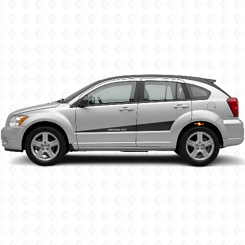 Individuelles Set erweiterbarer Seitestreifen-Aufkleber aus Vinyl für Dodge Caliber 2007+